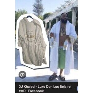 Luxury Puffer Coat Men's SZ L-2XL Luc Belaire STAFF ONLY! Robe Penthouse Rare